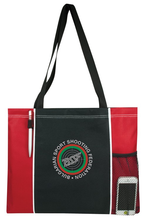 Deluxe Poly Tote Bag, custom tote bag with logo imprint 3
