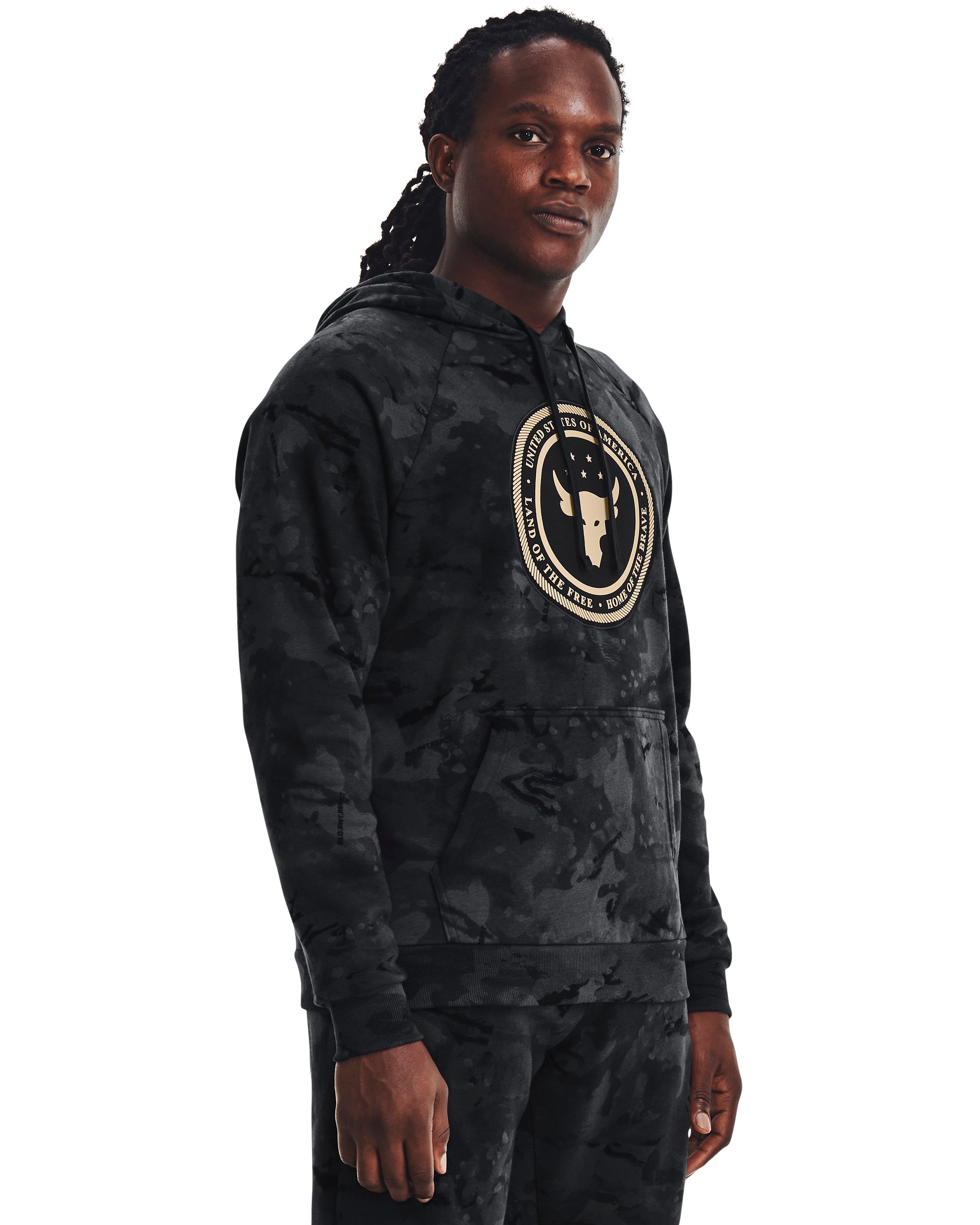 Men's Project Rock Vet Day Hoodie, custom hoodie or sweatshirt with logo imprint 2