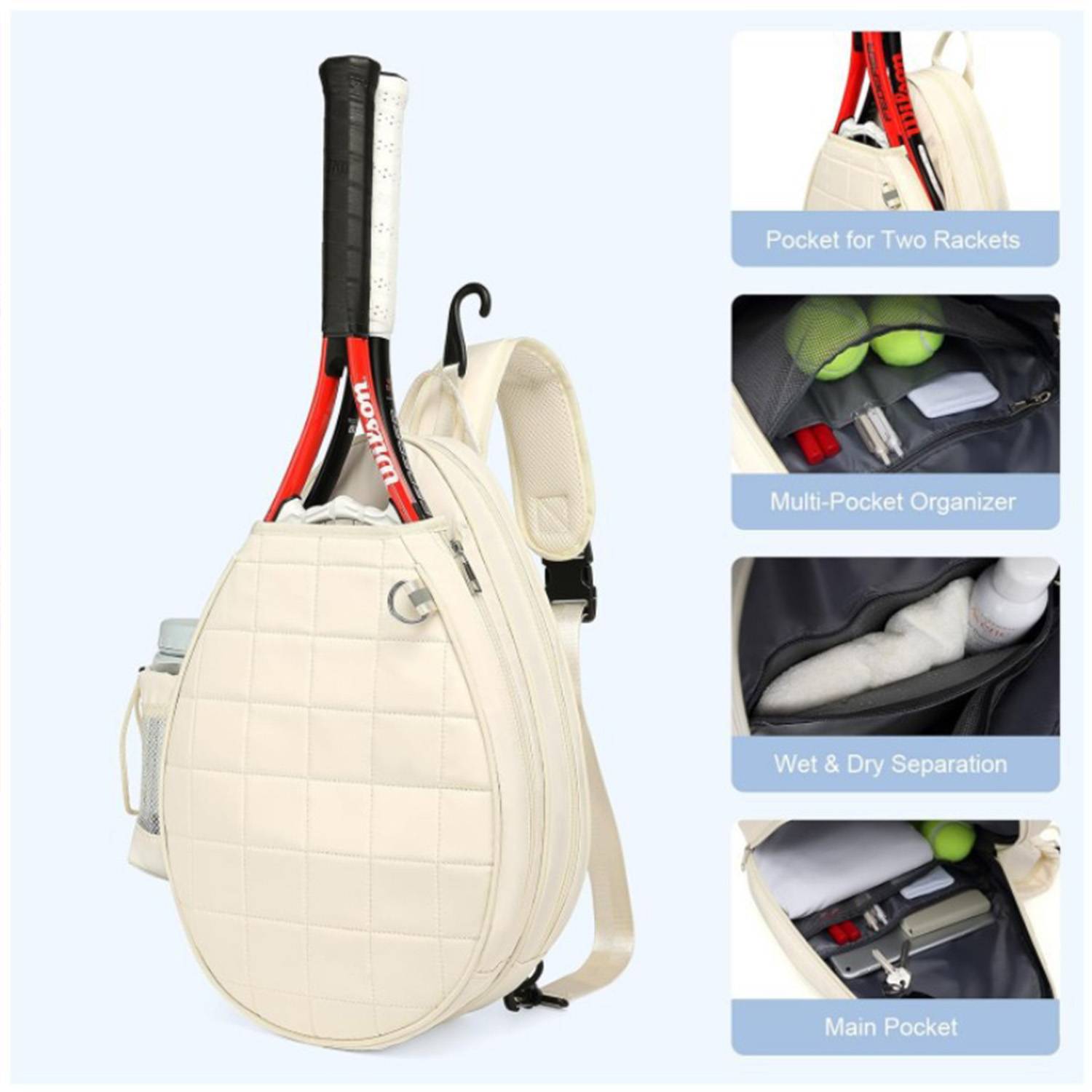 Portable & Durable Polyester Racket Sports Bag 7
