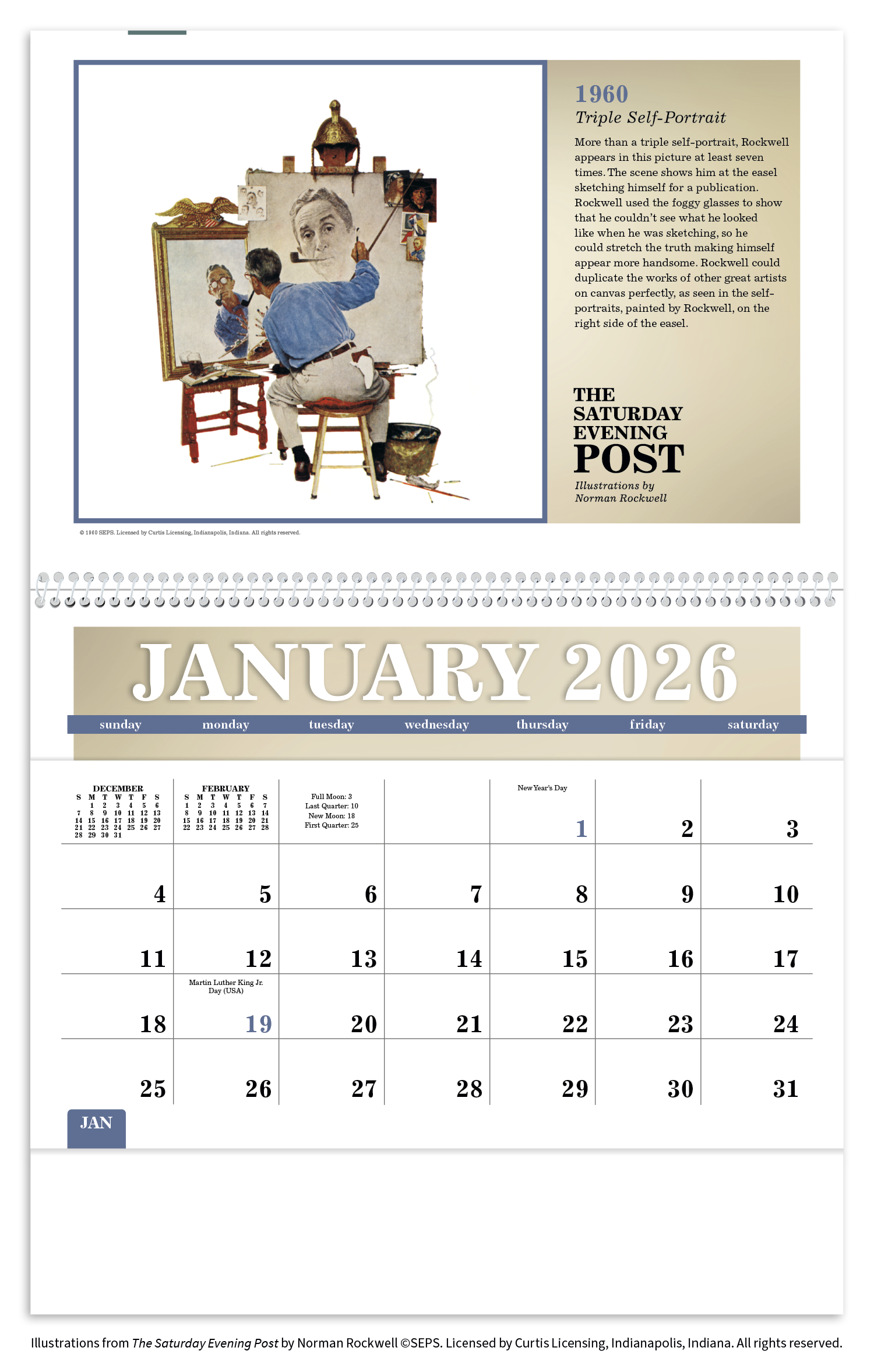 Triumph® Calendars The Saturday Evening Post Pocket Calendar 39