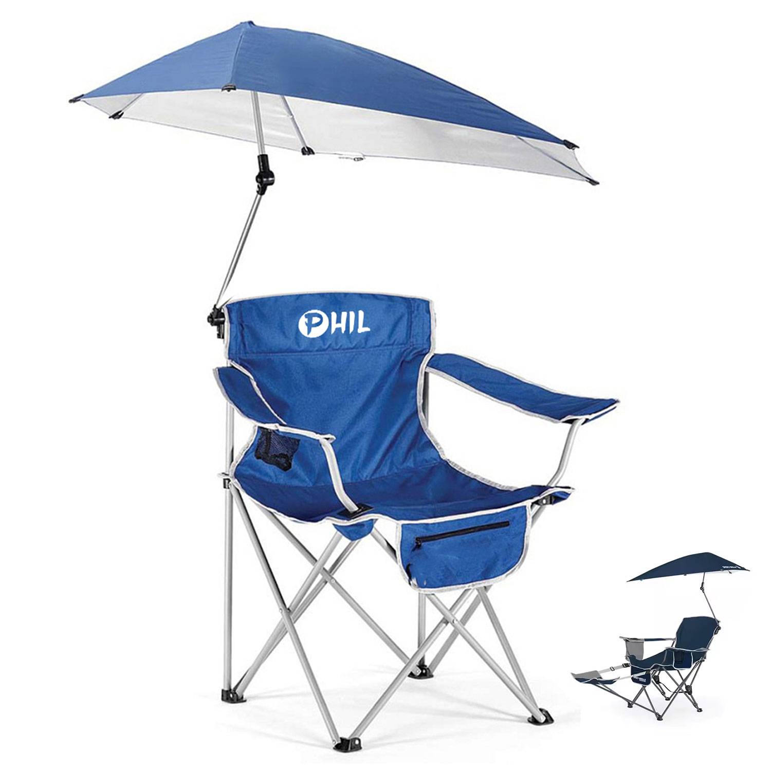 Portable Beach Chair W/ Adjustable Umbrella 2