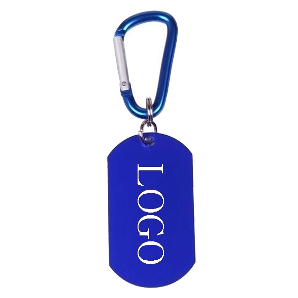 DOG TAG CARABINER KEY CHAIN 2