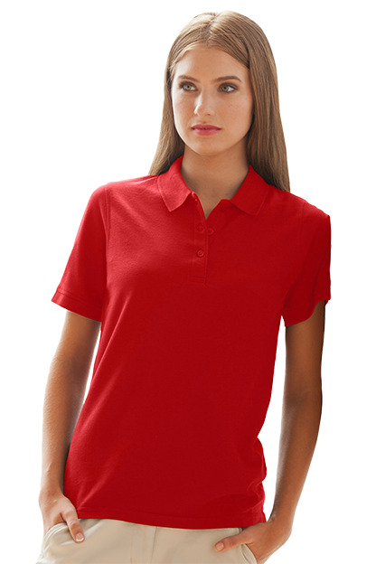 Women's Soft-Blend Double-Tuck Pique Polo 116