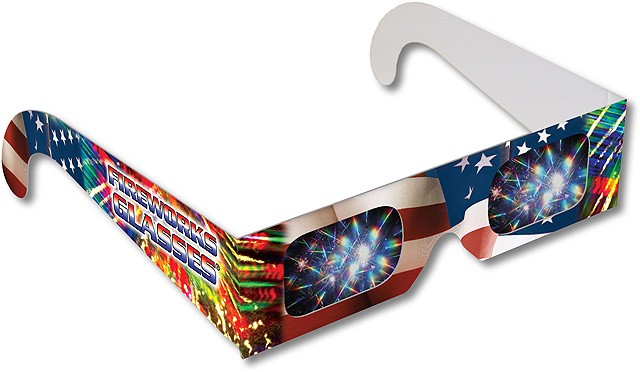 Fireworks Glasses - American Flag #2 - Retail Displays 2
