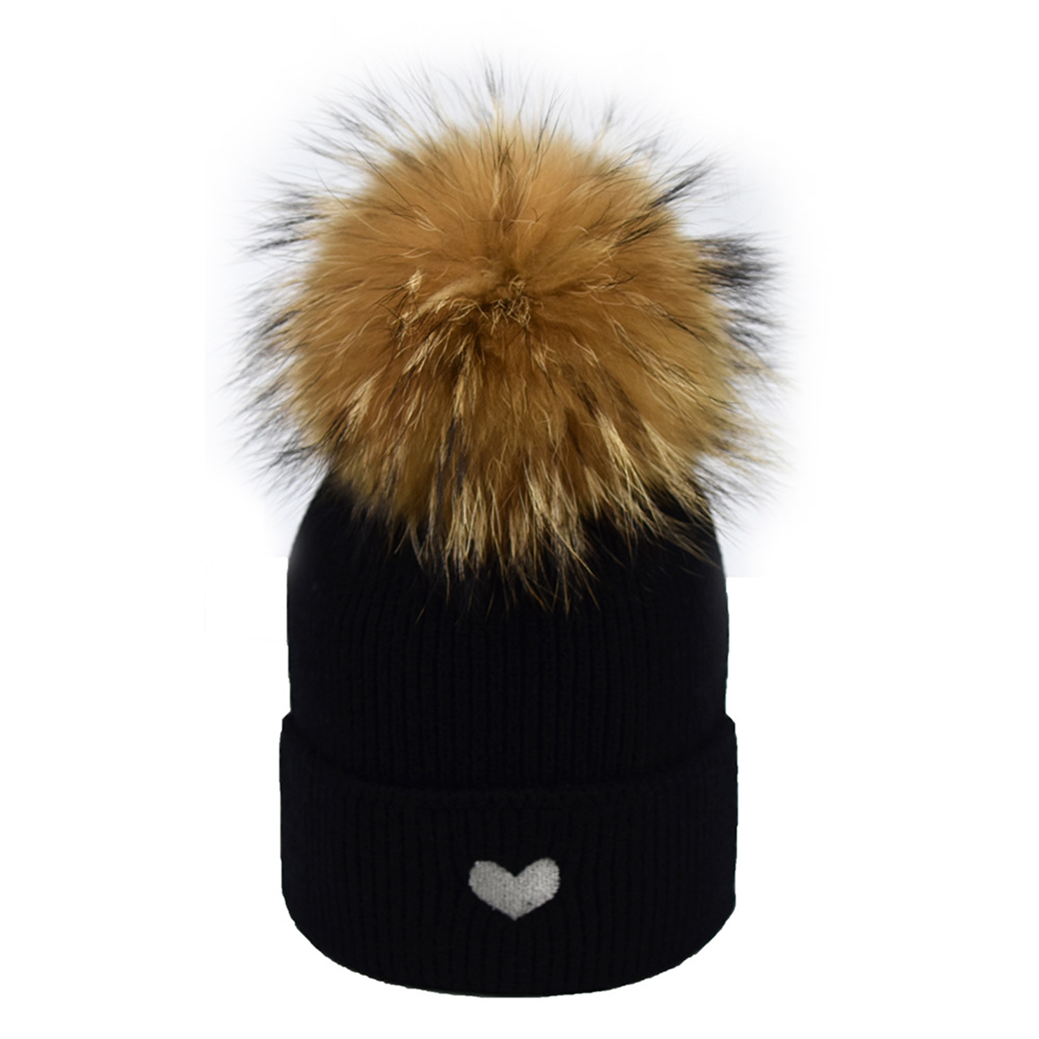 Thermal Winter Beanie Hairball Hedging Cap Knitted Hat 2