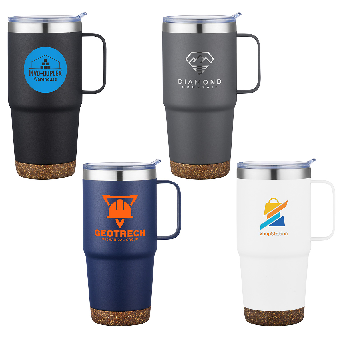 Cortina 24 oz Vacuum Insulated Travel Mug with Cork Base 9