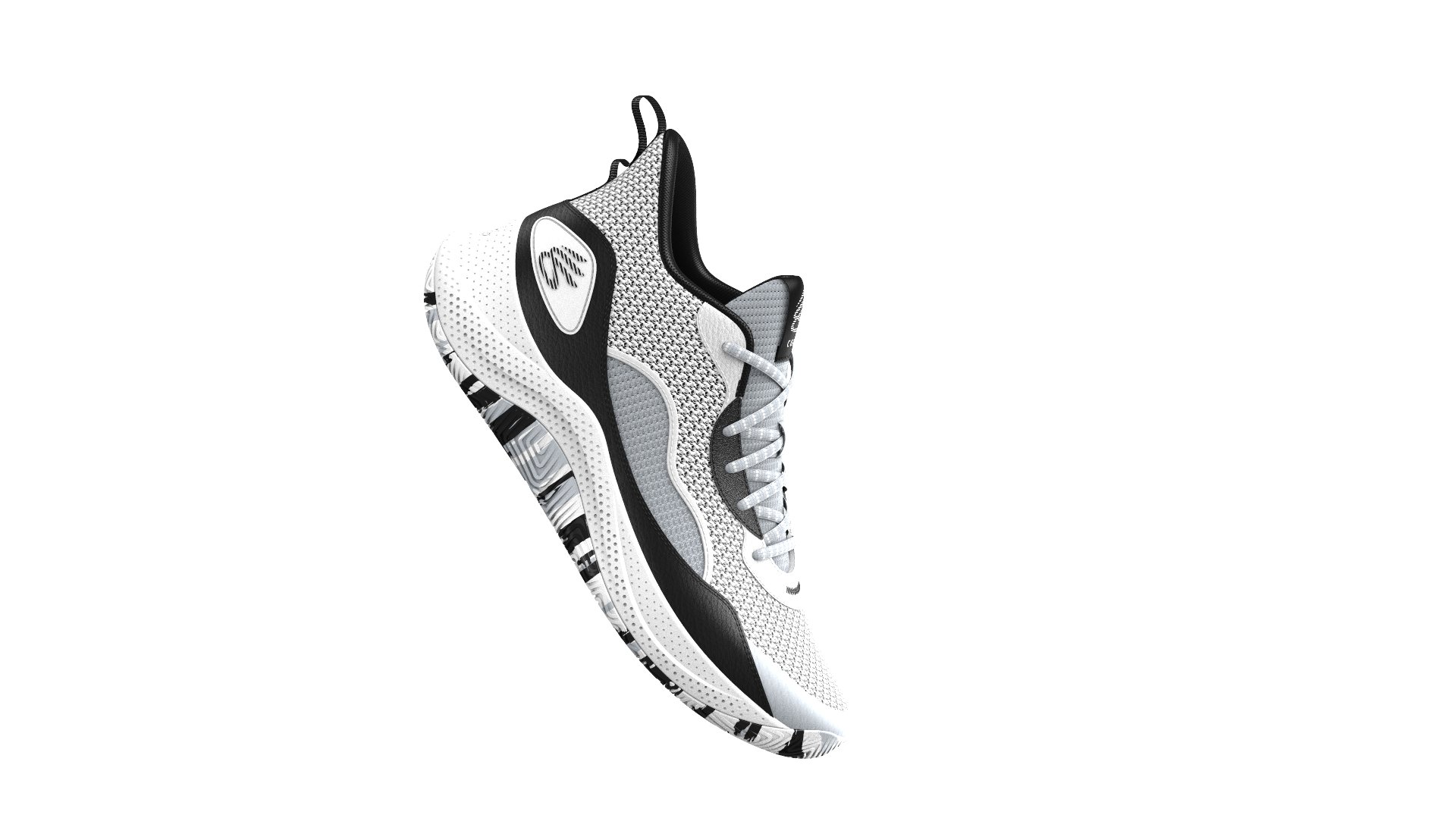 Curry 3Z 24 Grade School Basketball Shoes, custom youth shirt with logo imprint 2