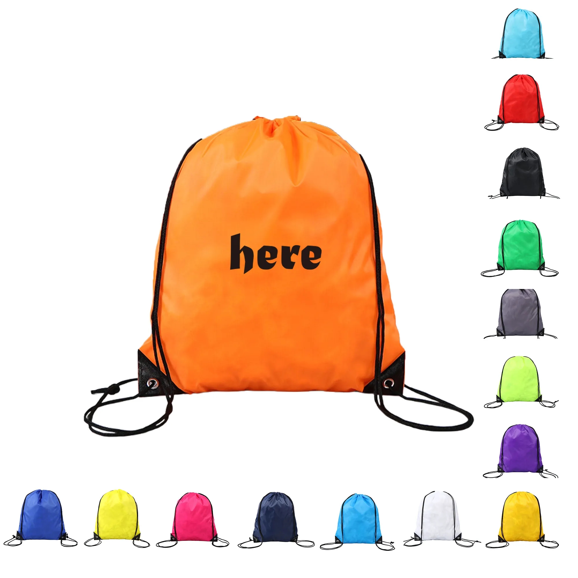 Lightweight Drawstring Backpack Bag Durable
