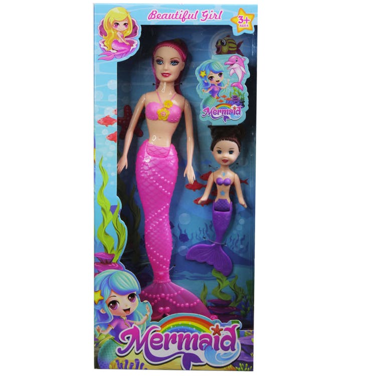Mermaid Dolls - Mini Mermaid Included Ages 3+ 10.5" 2