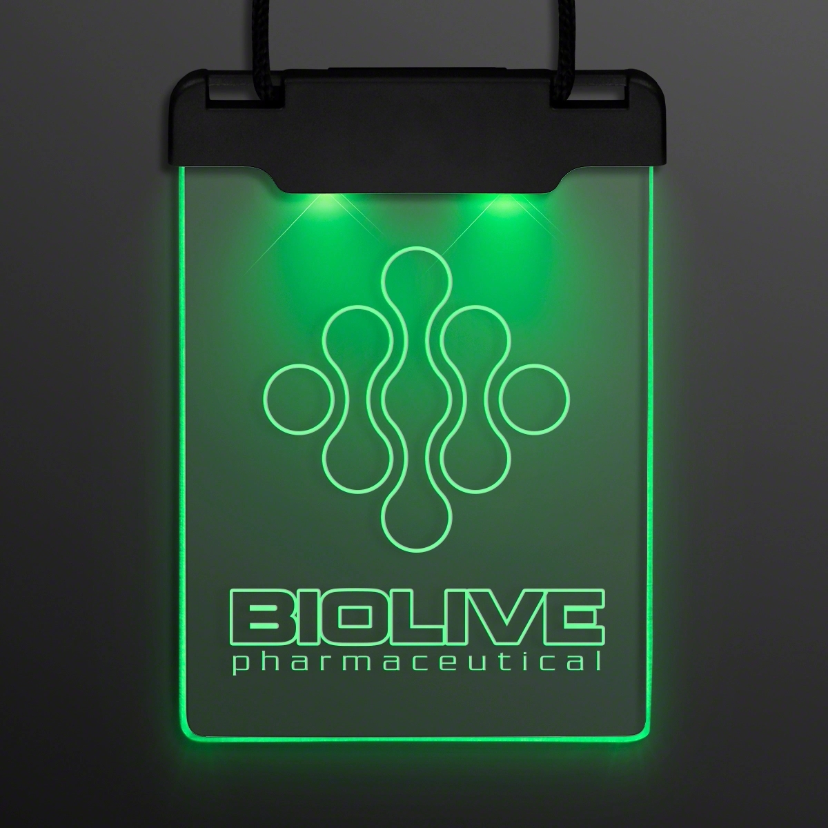 Laser Engraved - Space Glow Light Badge Necklace 10