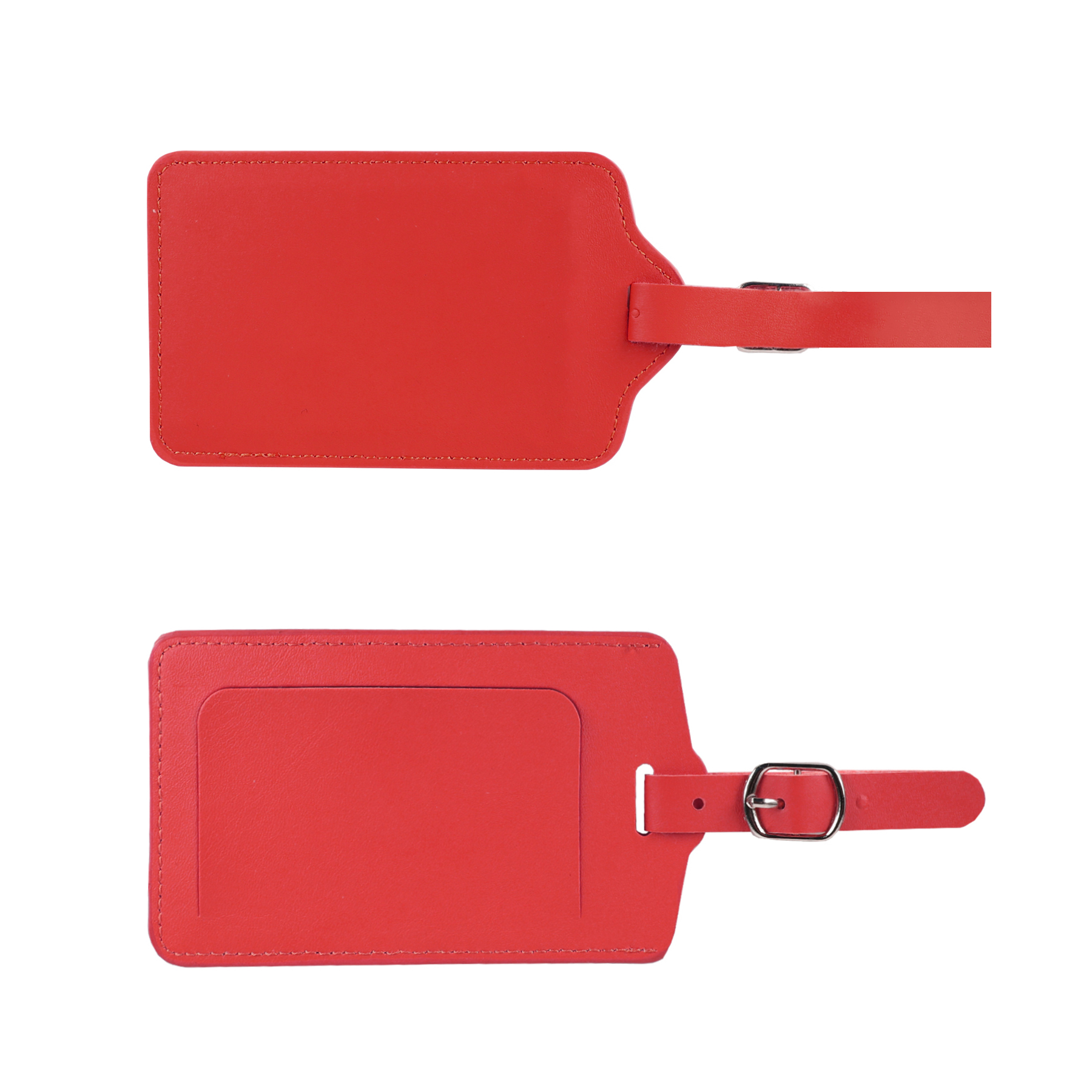 Flip Open PU Leather Luggage Tag 9