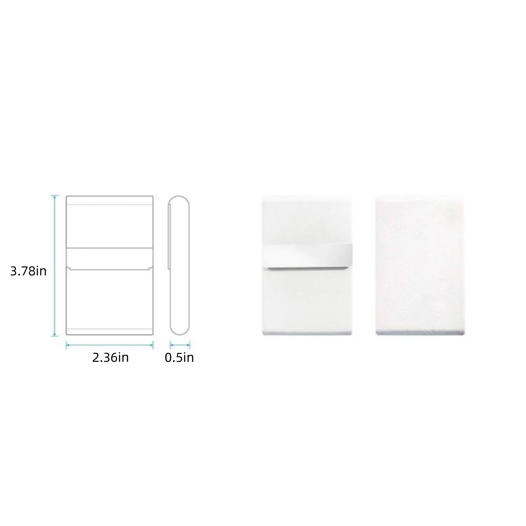 PU Leather and Stainless Steel Business Card Holder 2