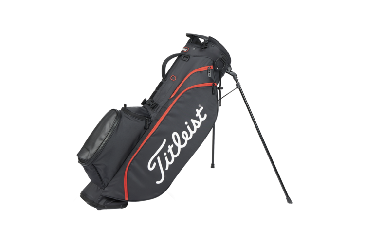 Titleist Players 4 Stand Bag - Black/Black/Red 1