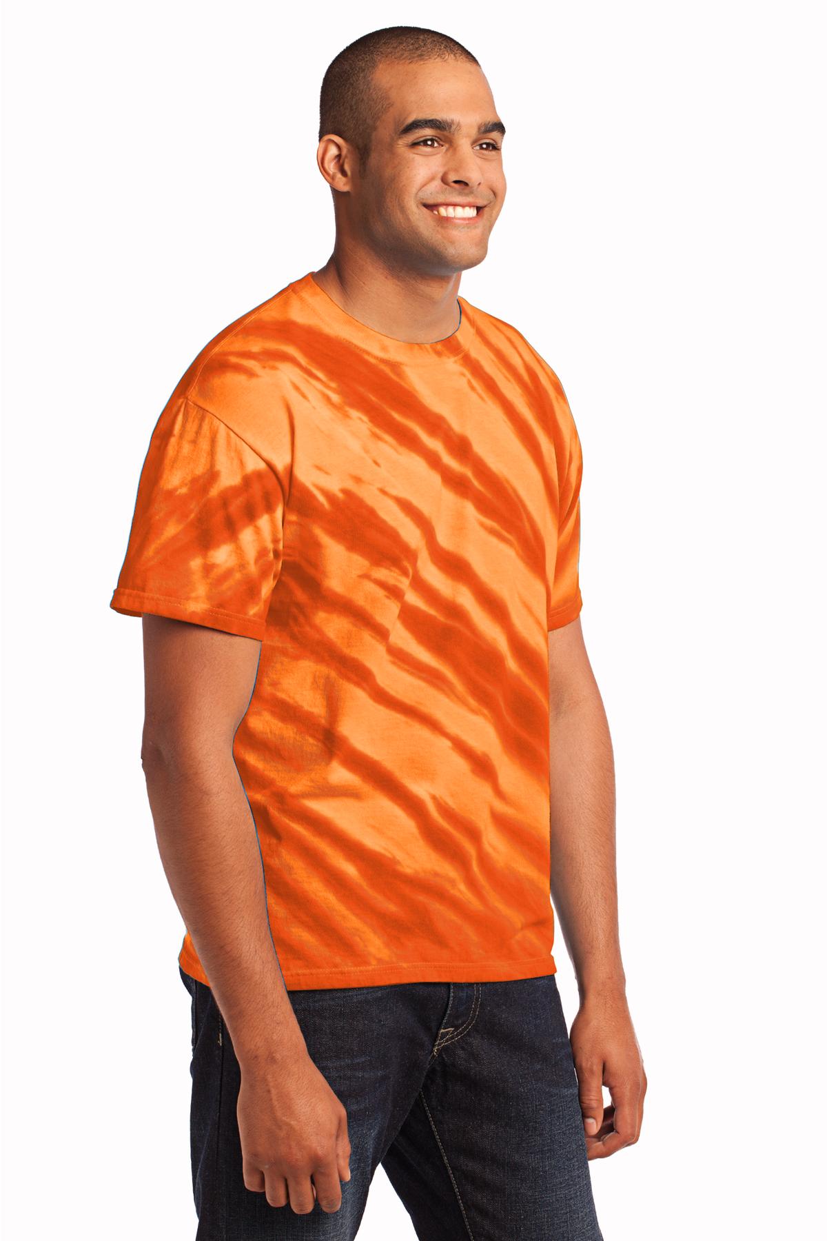 Port & Co Tiger Stripe Tie-Dye Tee. PC148 42