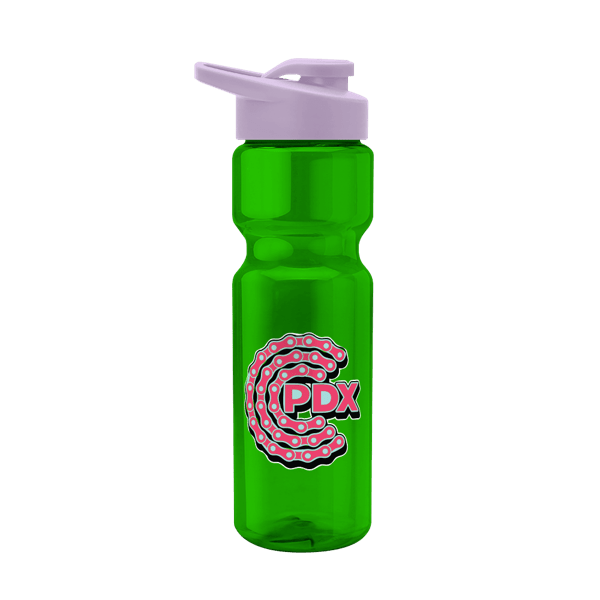 Blazer 28oz Transparent Bike Bottle w/Drink-thru Lid 801