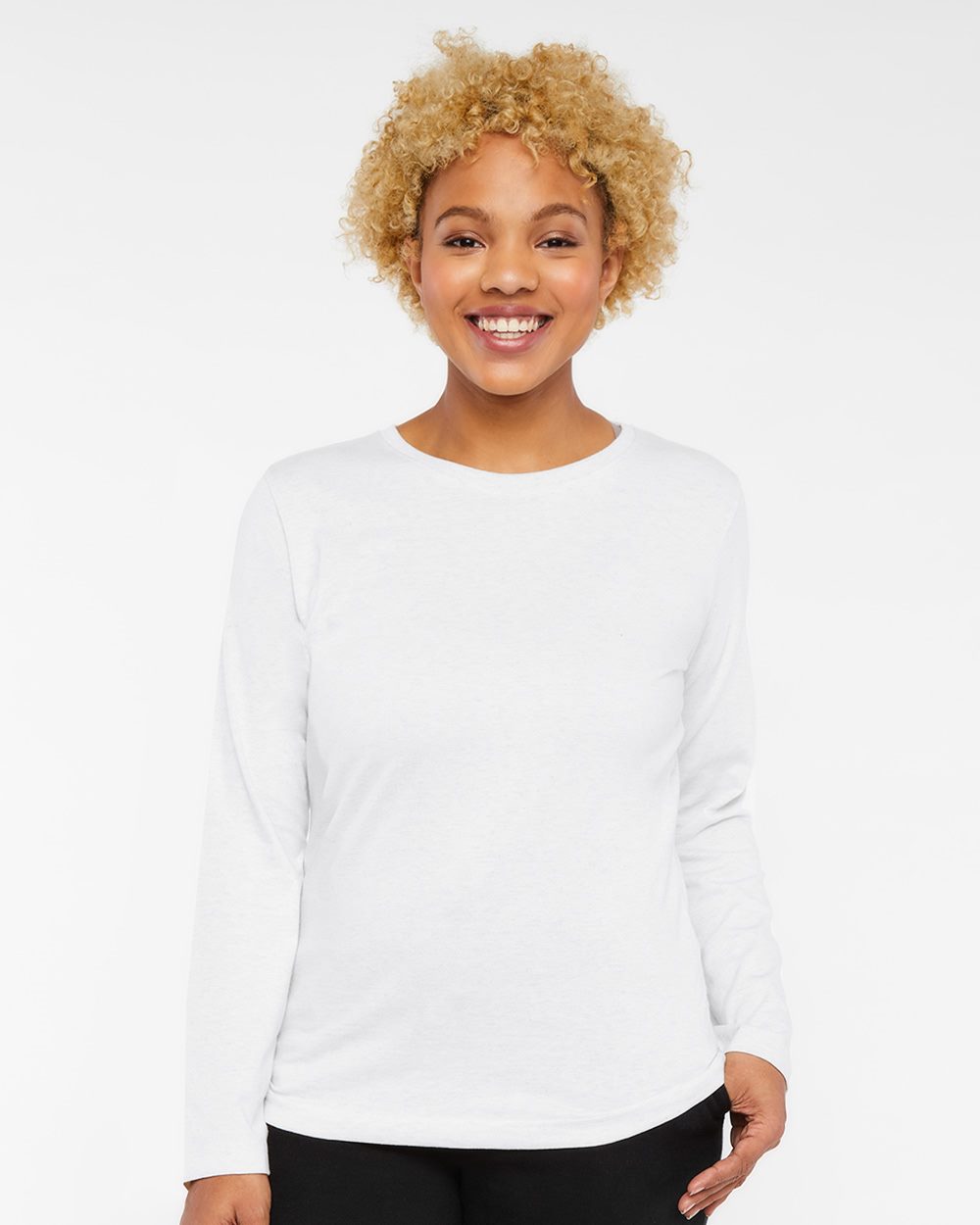 Women's Long Sleeve Premium Jersey Tee - 3588 6