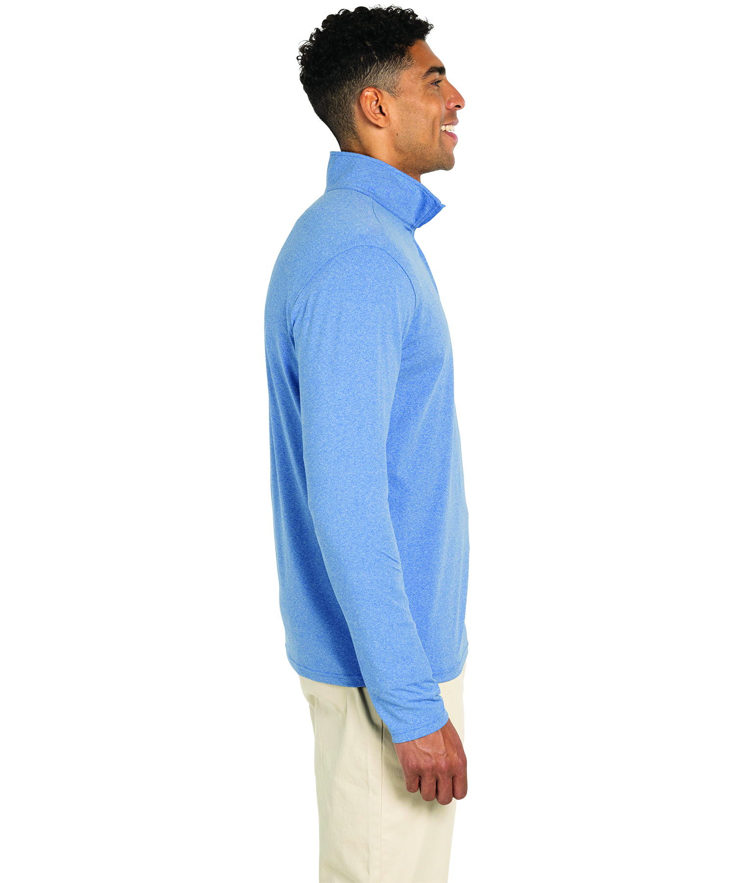 Men's Heathered Eco-Logic Stretch Quarter Zip, custom hoodie or sweatshirt with logo imprint 82