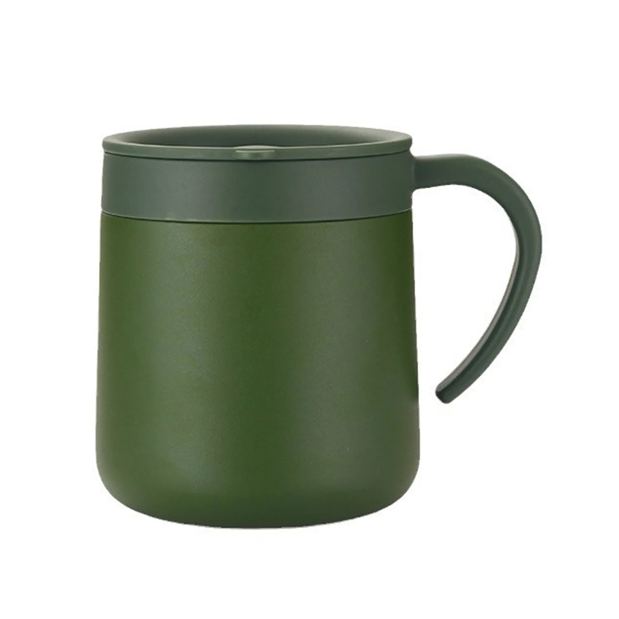 12Oz Stainless Steel Coffee Cup With Lid And Handle 4