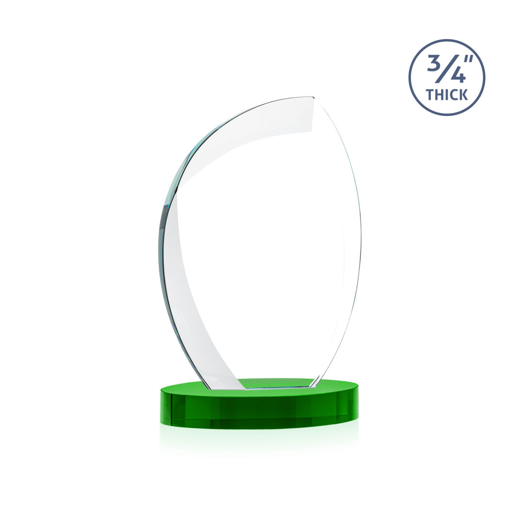 Wichita VividPrint™ Award on Alberton Base - Green 3
