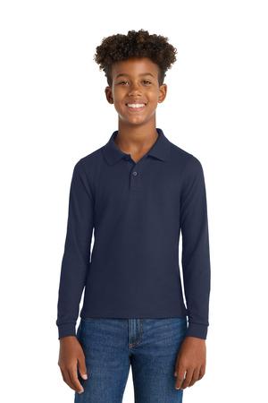 Port Authority Youth Long Sleeve Silk Touch Polo. Y500LS 41