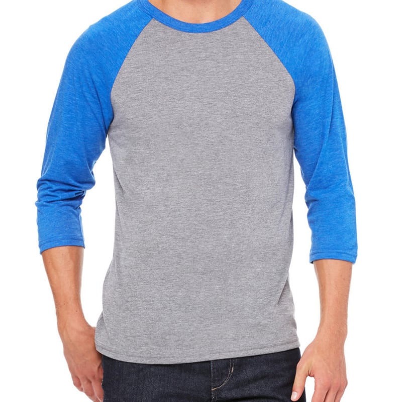 Bella Unisex 3/4-Sleeve Baseball T-Shirt 12