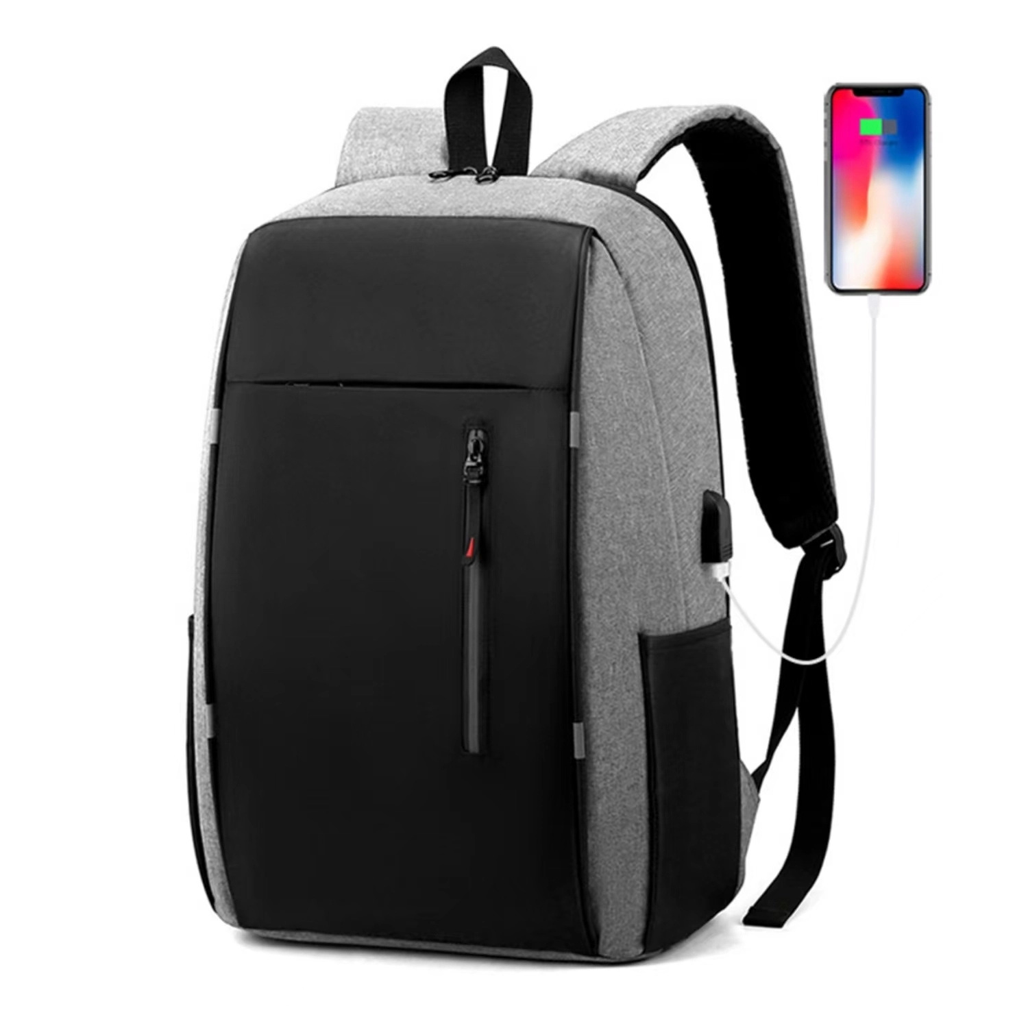Laptop Backpack With USB Charging Port Fit 15.6 " Notebook 7