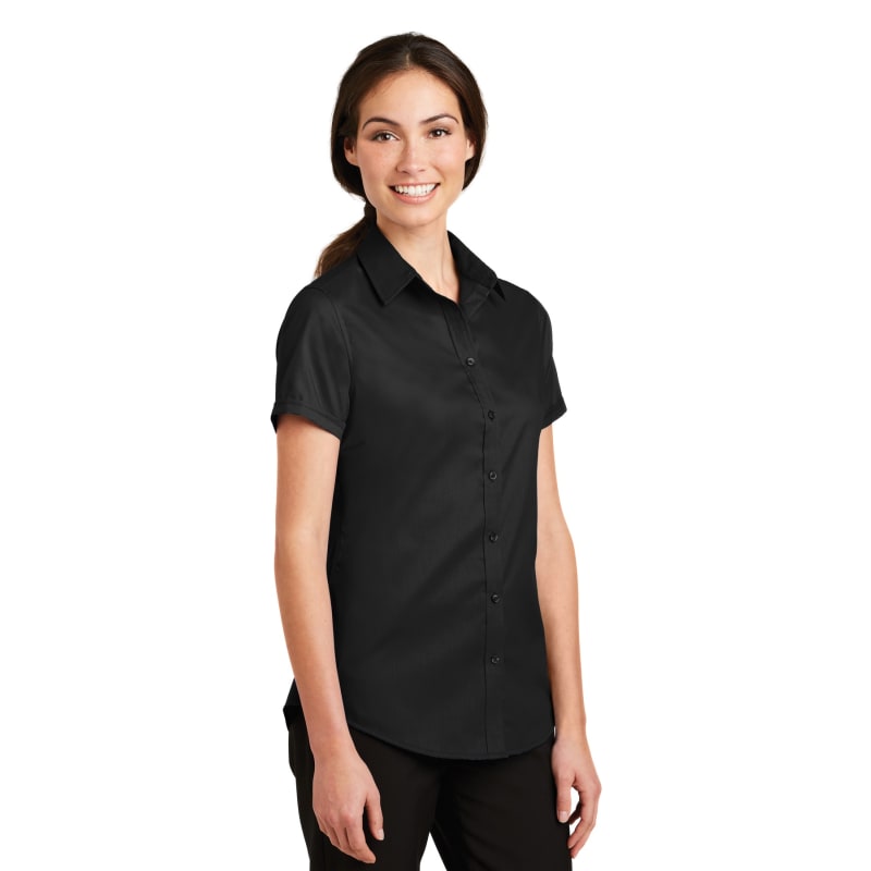 Port Authority Ladies Short Sleeve SuperPro Twill Shirt. 26