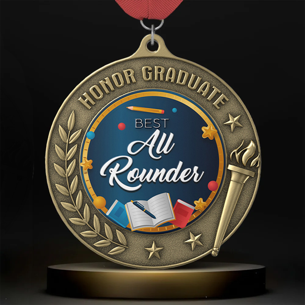 4.5" UV Printed Education Medals