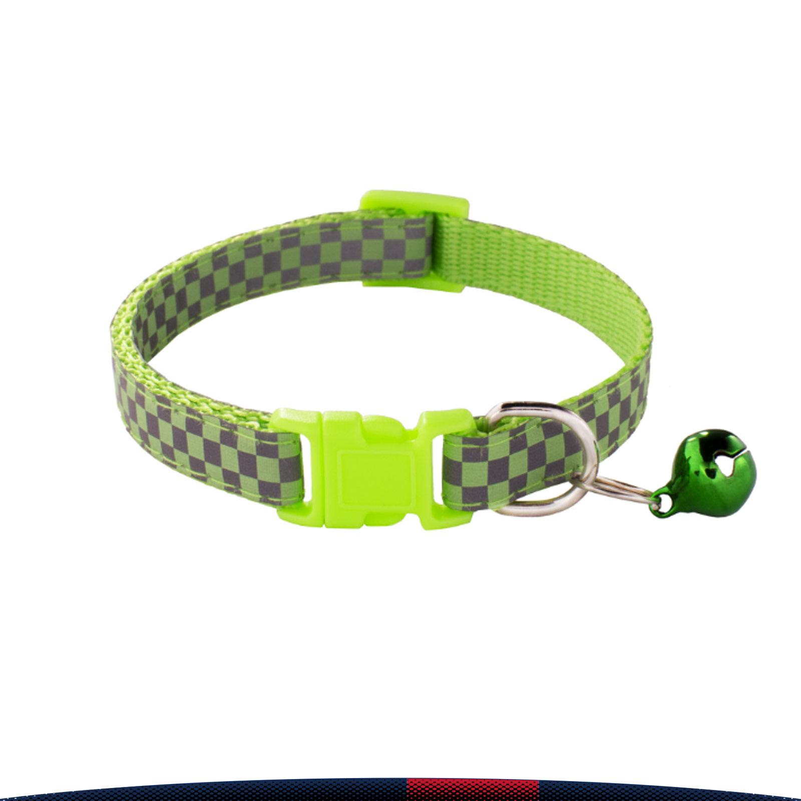 Wagglo Reflective Checkerboard Pet Collar 2