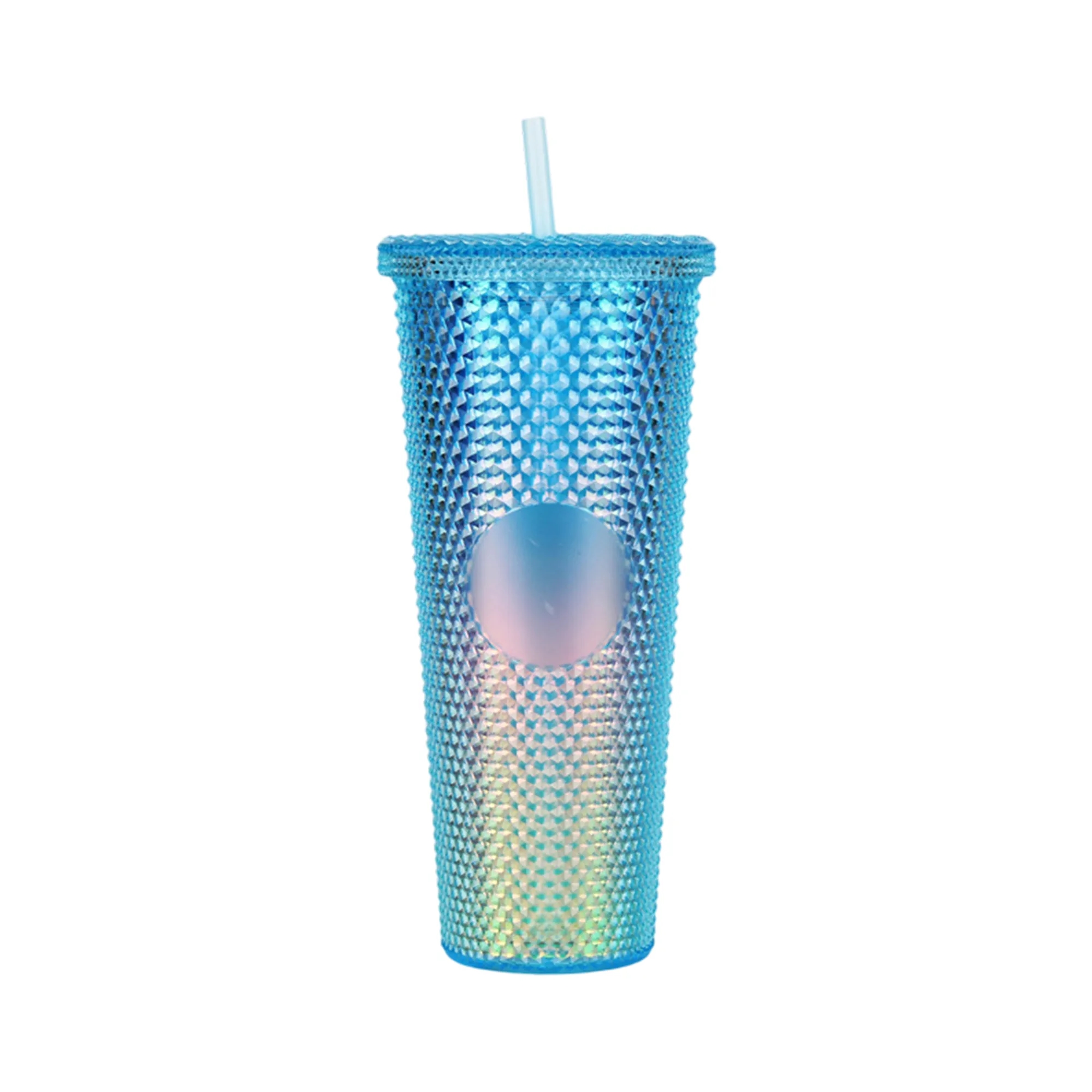 Plastic Tumbler with Handle and Reusable Straw 11