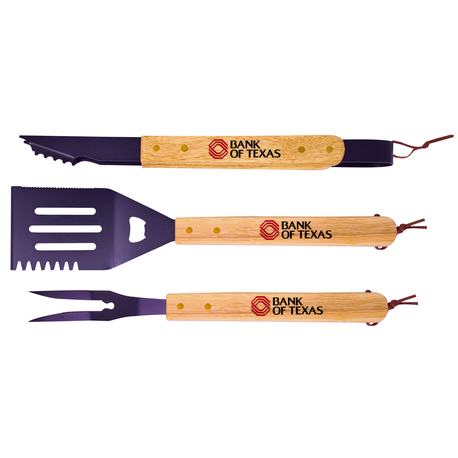 Premium Wood Handle BBQ Set 8