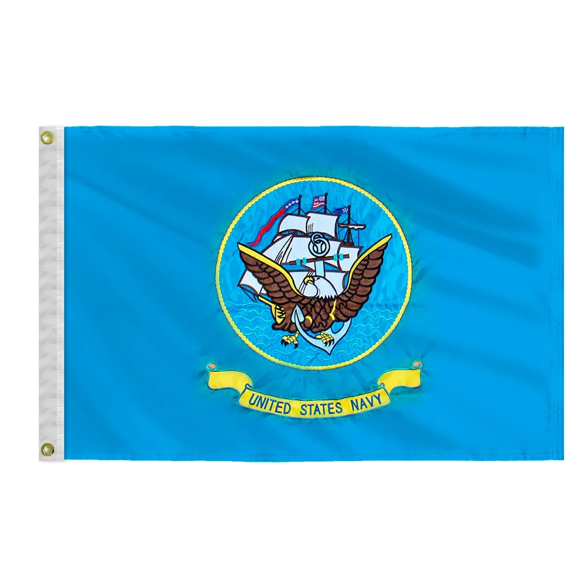 Applique & Embroidered Flag 20" x 30" Nylon 3