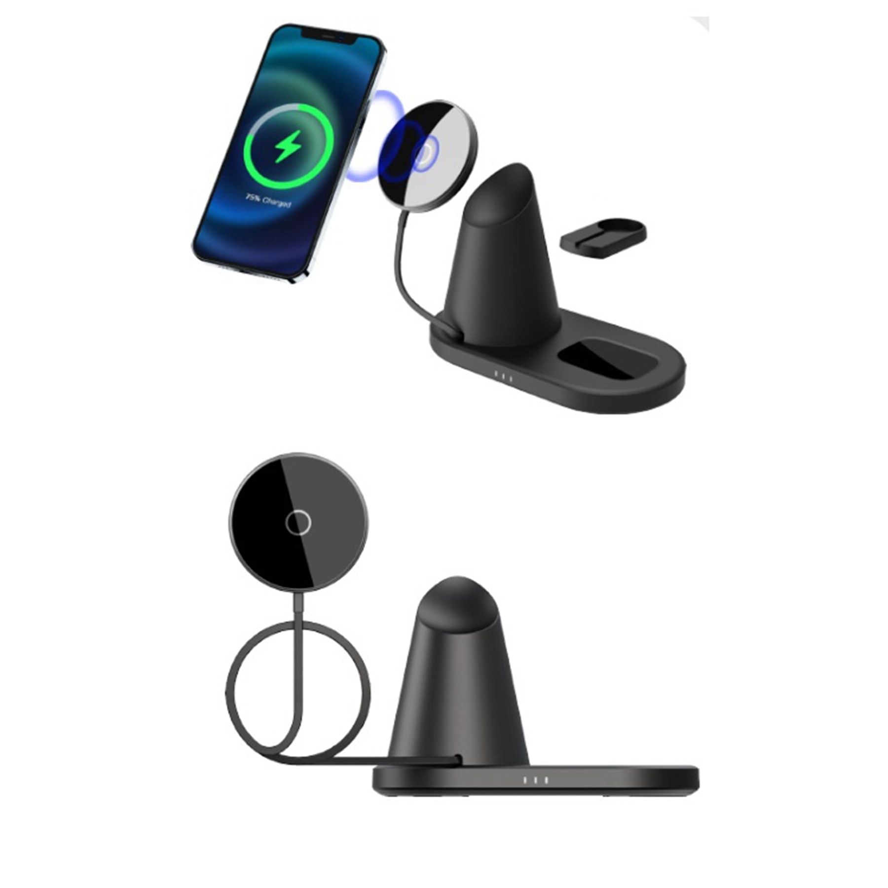 15w Magnetic 3 in 1 Qi Wireless Charger 4