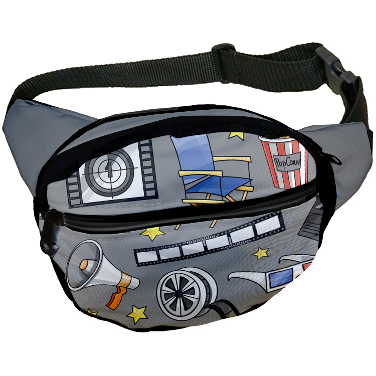 Fashion Full Color Black Panel Fanny Pack 6