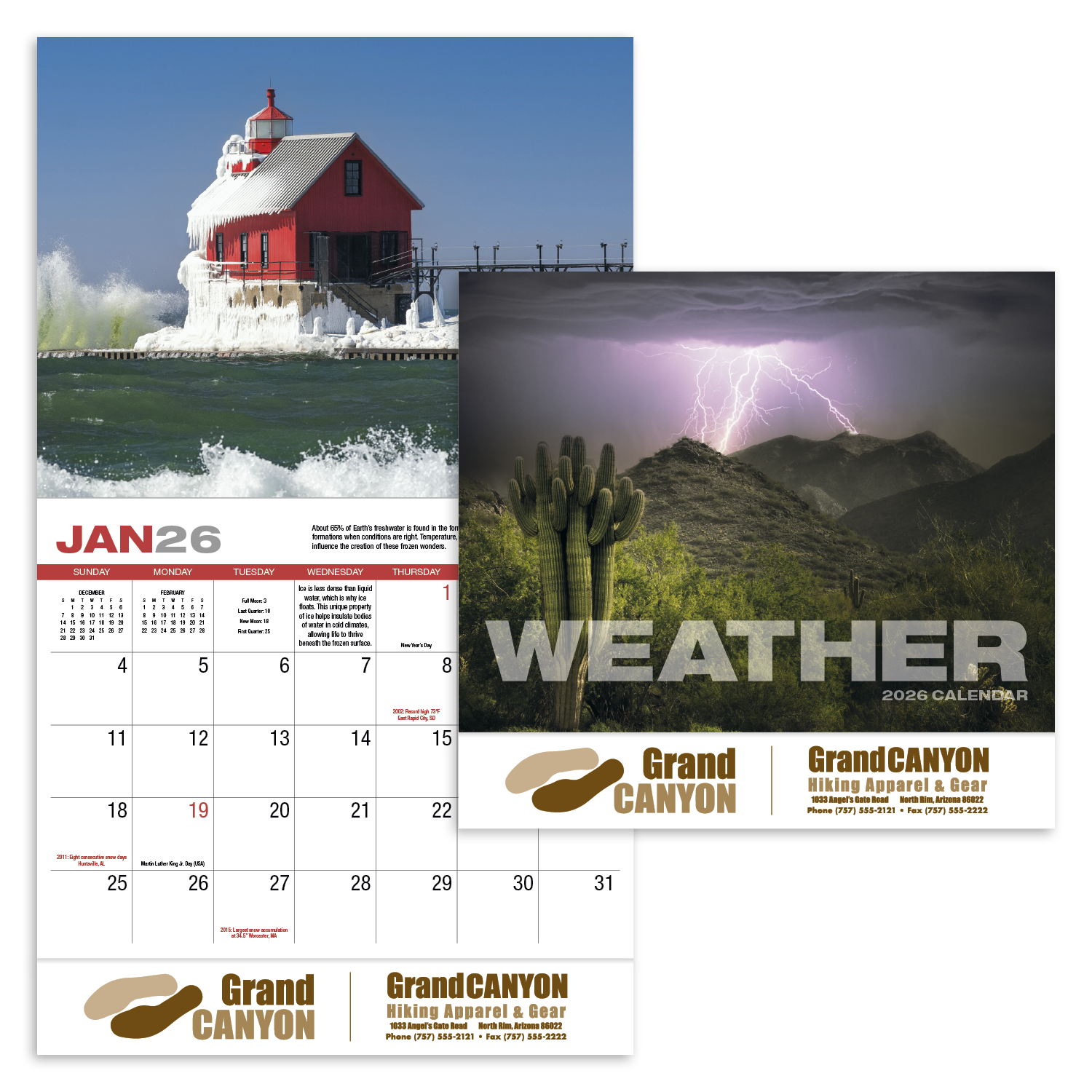 HotLine® Products Weather Almanac Appointment Calendar - Stapled 25