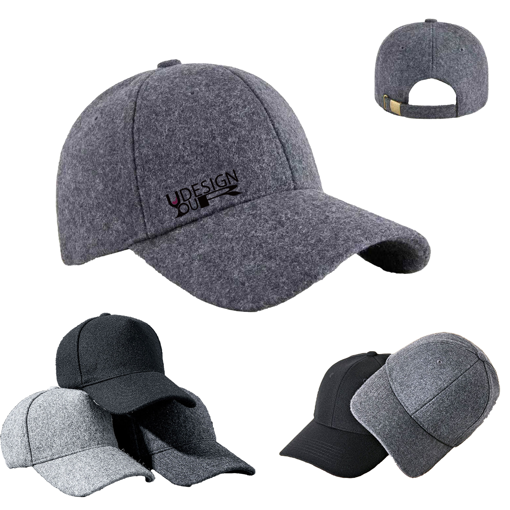 Autumn Wool Fleece Baseball Hat 1