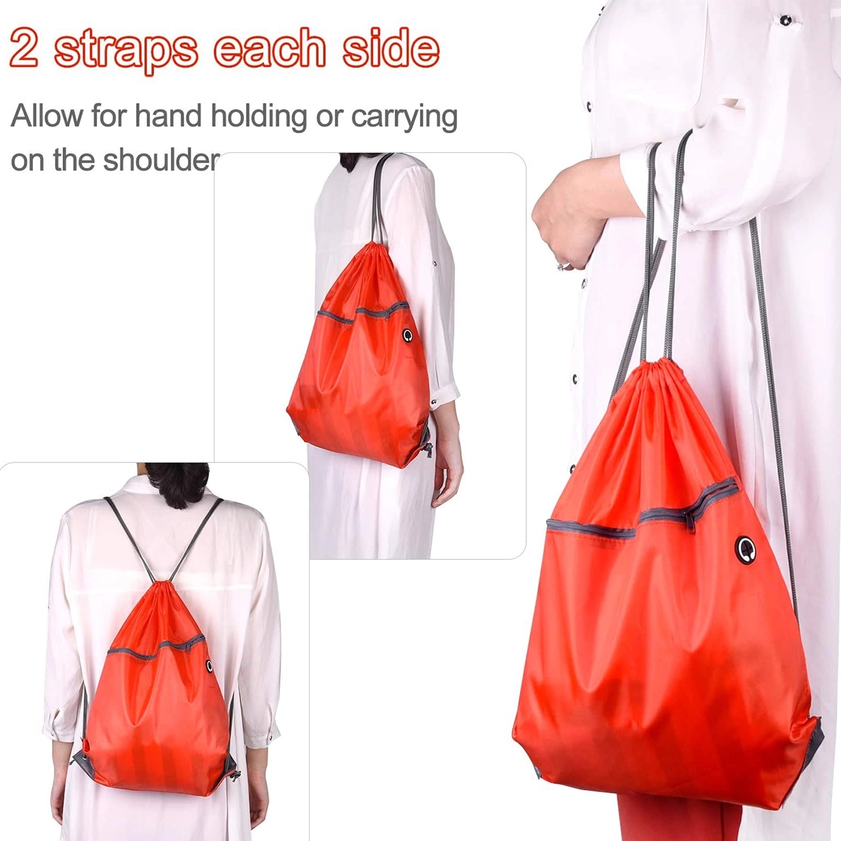 Drawstring Backpack Bulk Cinch Bag 3