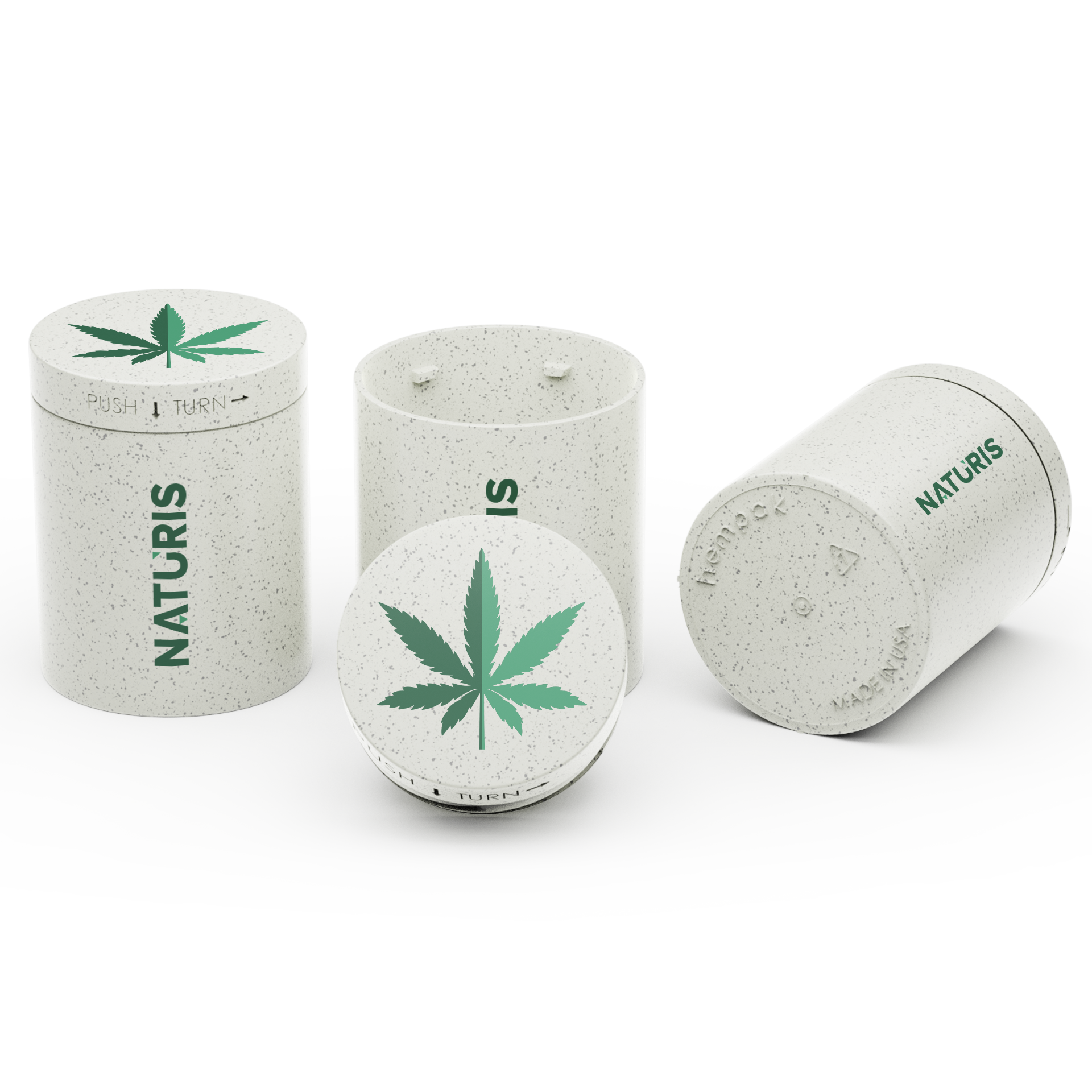 Custom HEMP Plastic CR Jar – 4 oz 5