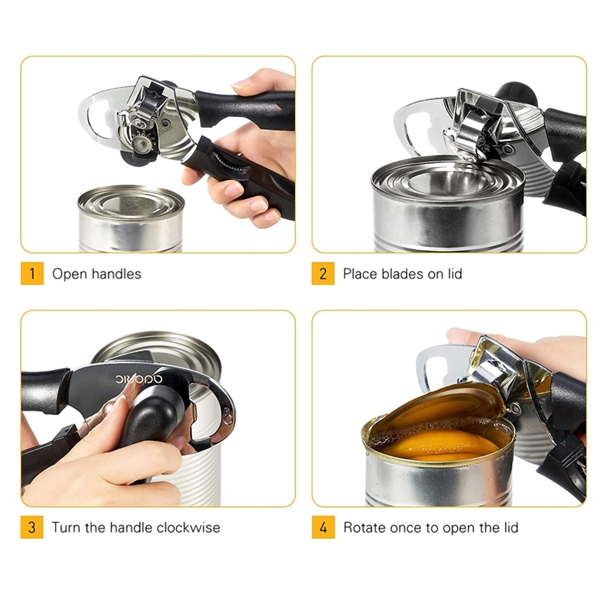 4" 1 Stainless Steel Can Opener 3