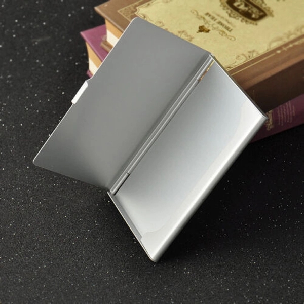 Polished Steel Engraved Business Card Holder 5