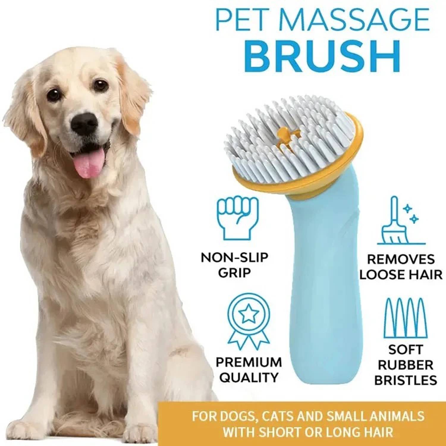 Handheld Pet Bath Brush 4