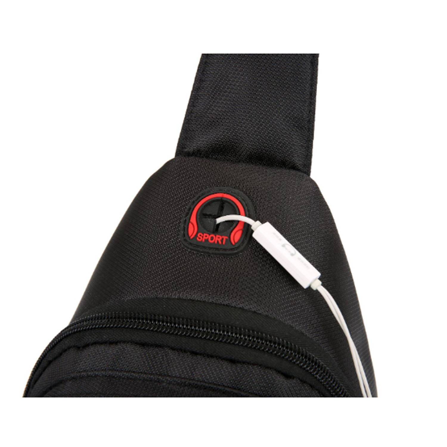 Waterproof Oxford Crossbody Sling Backpack 2
