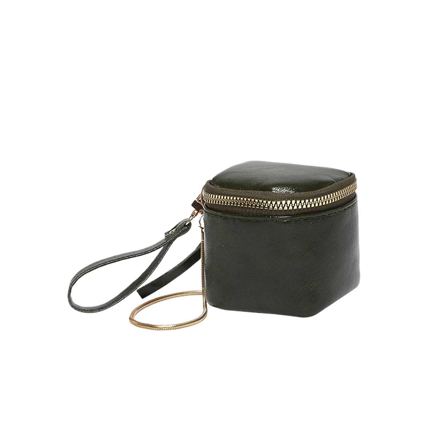 Portable Compact PU Leather Crossbody Coin Bag 3