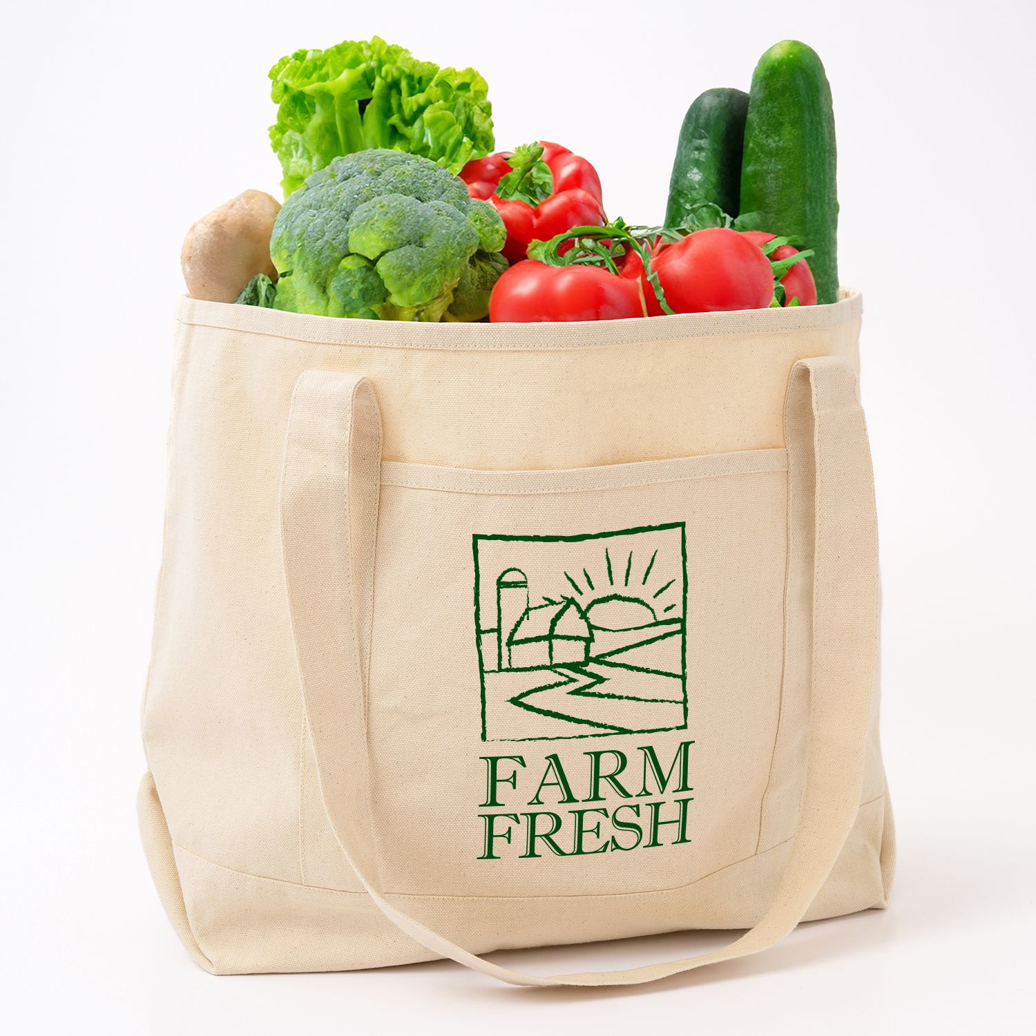 SARATOGA RECYCLED COTTON TOTE 10 OZ 7