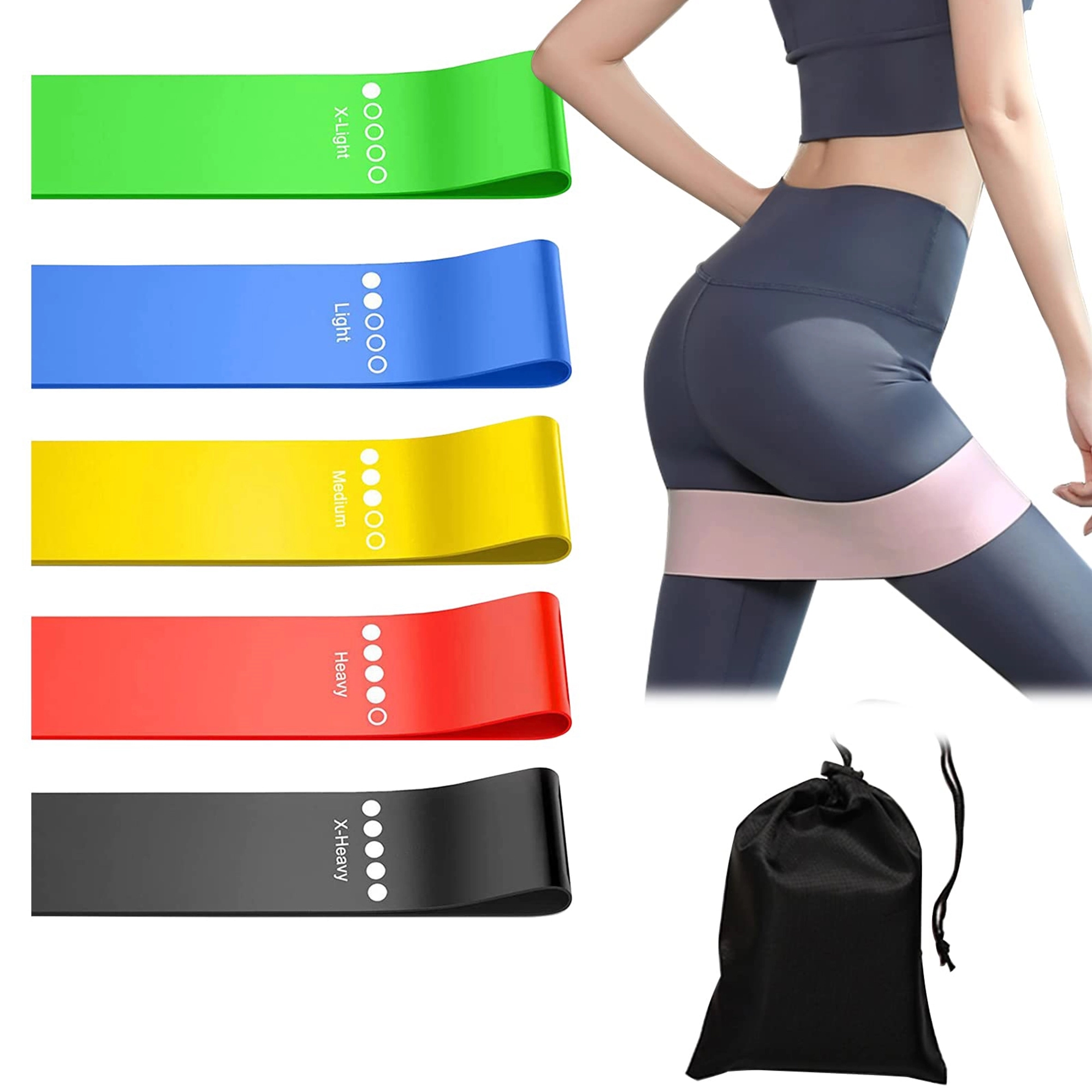 Elastic Exercise Resistance Bands Set 1