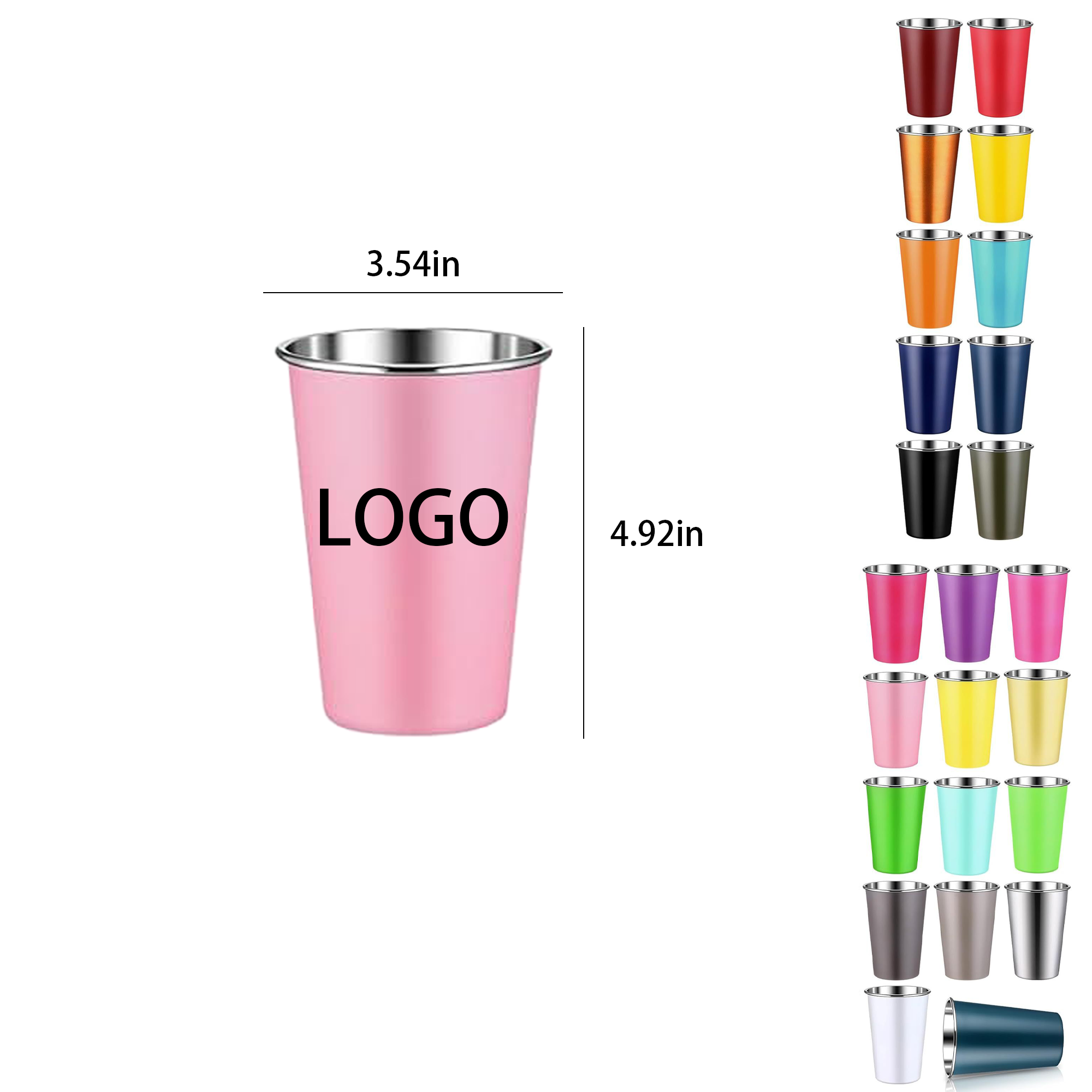16oz Outdoor Restaurant-Grade Steel Cup 1