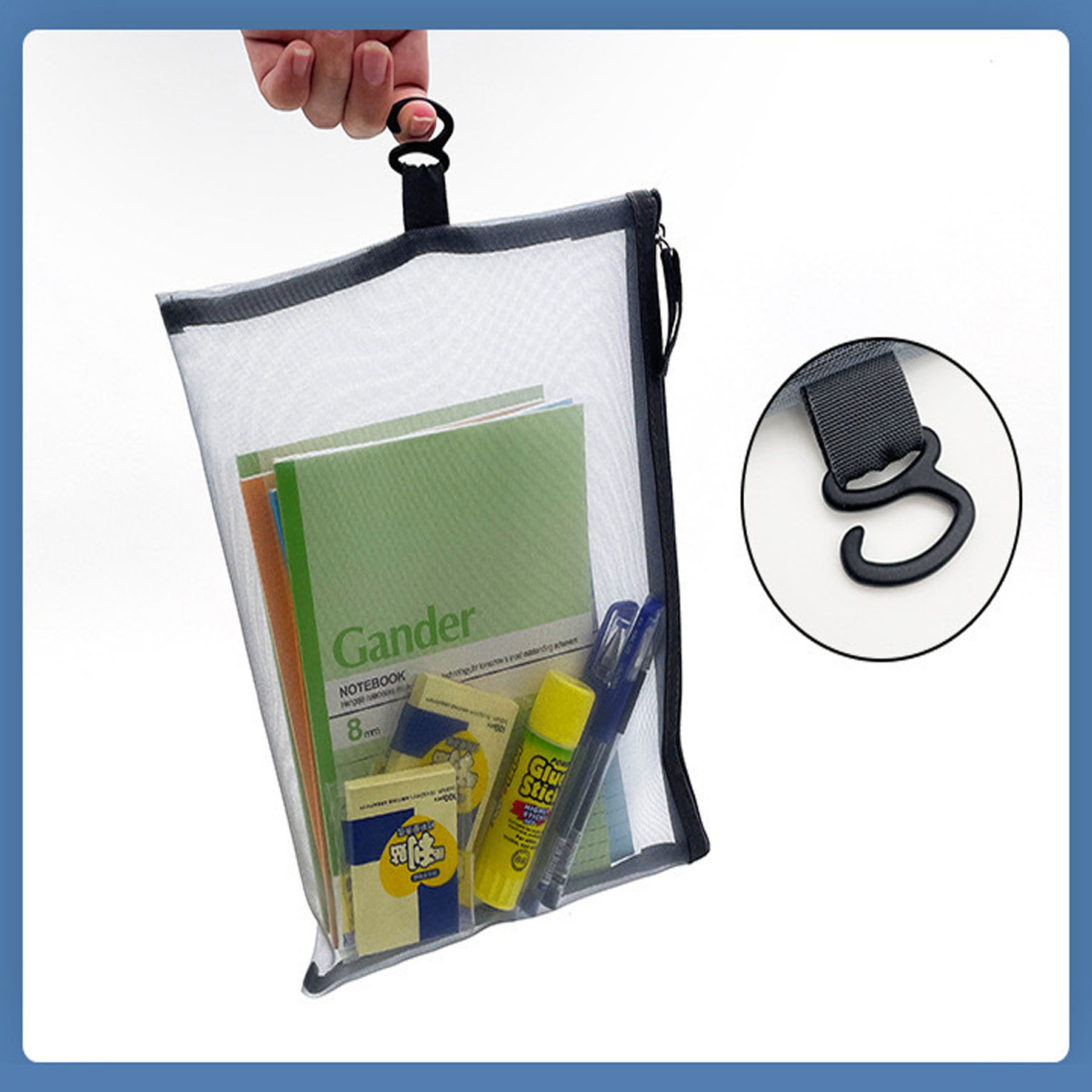 Clear Mesh Document Organizer Bag 5