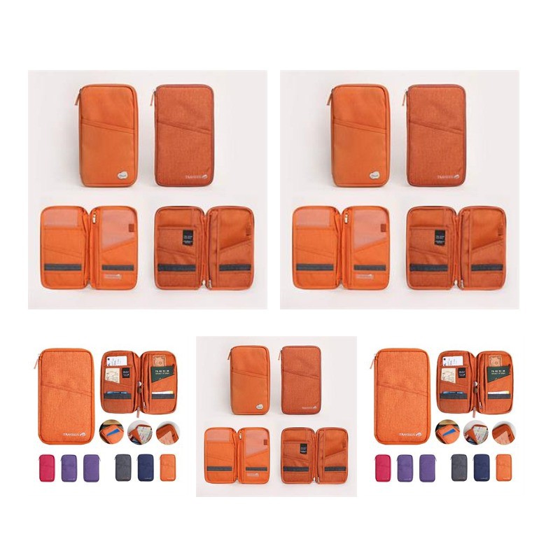 RFID Travel Passport Wallet Organizer Bag