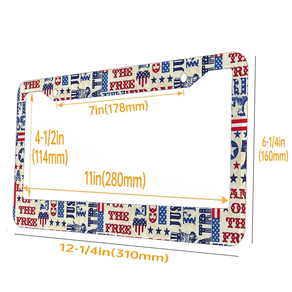 Customizable License Plate Frame 1