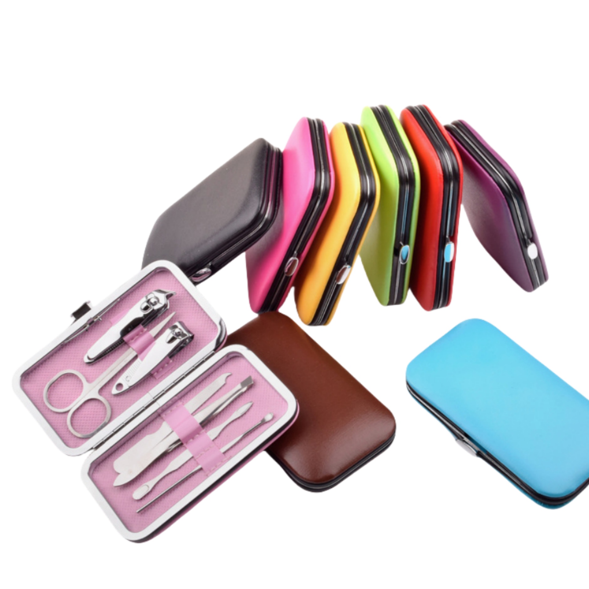 Professional 7 Pieces Manicure Set with Exquisite Case 7
